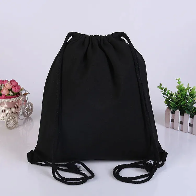 Canvas Backpack with Drawstring Closure: Versatile for Travel, Gym, & Everyday Use