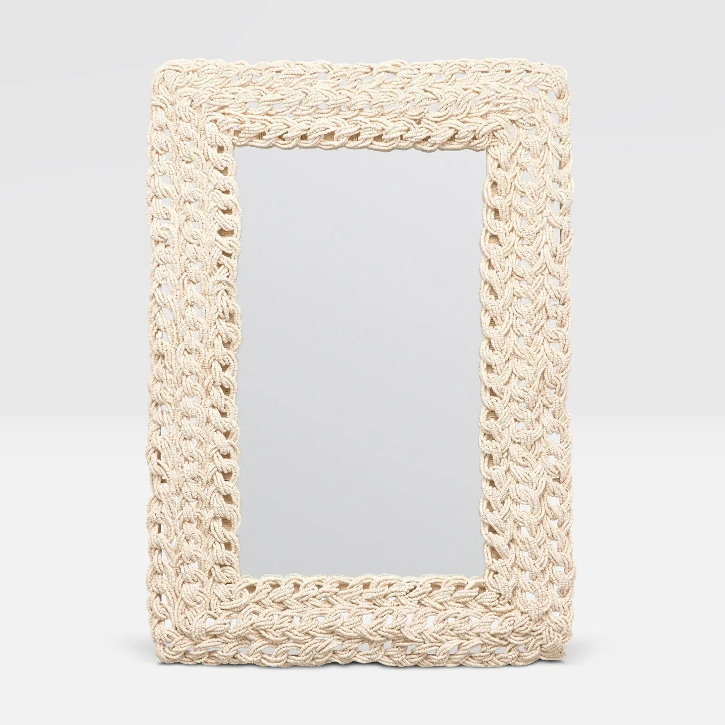 Carly Coco Bead Rectangular Mirror