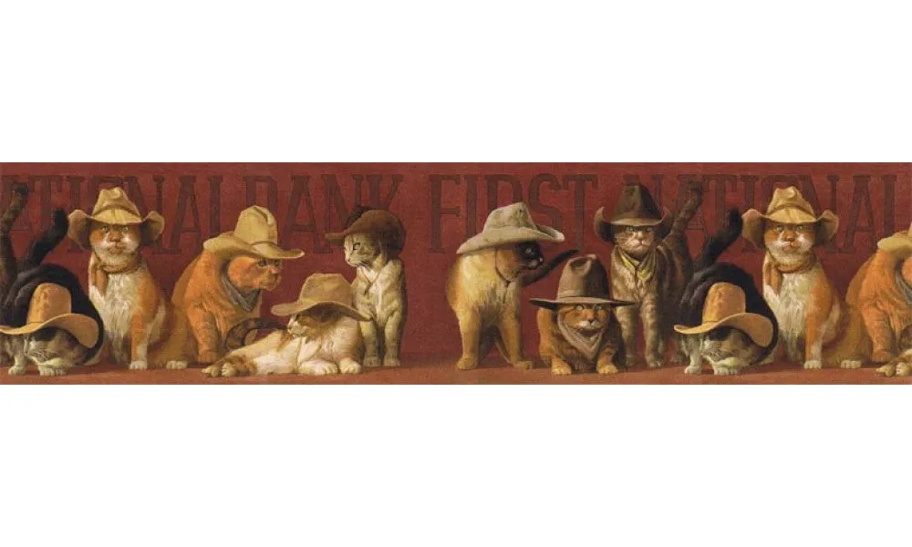 Cats EL49028B Wallpaper Border