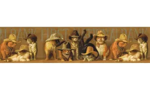 Cats EL49030B Wallpaper Border