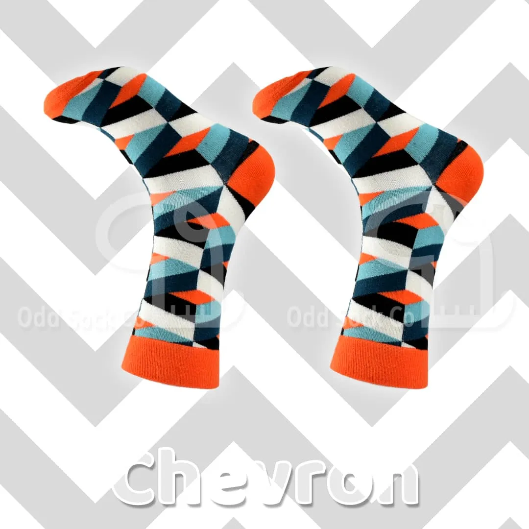 Chevron Geometric Socks