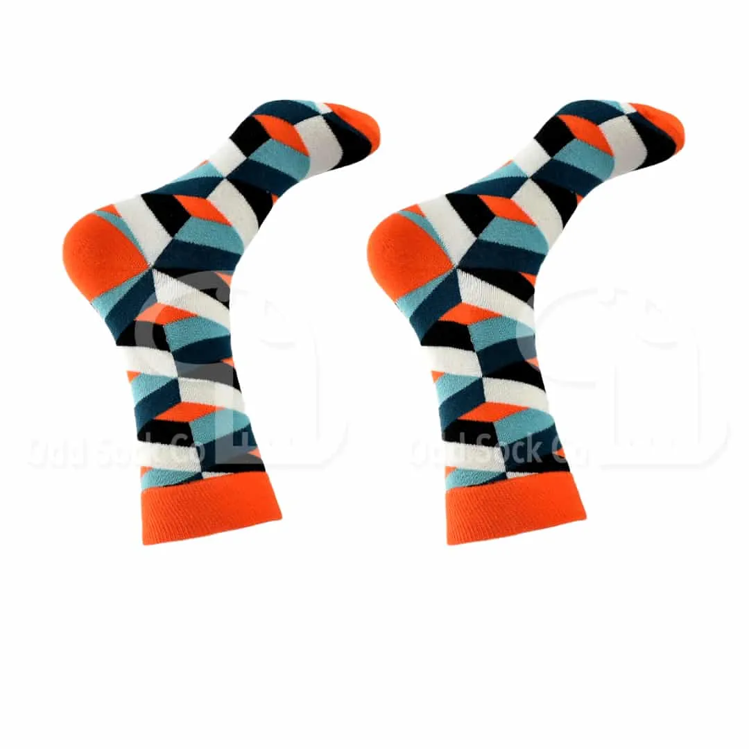 Chevron Geometric Socks