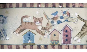 CHILDREN Susan Winget Jumpin Cats SU75933 Wallpaper Border