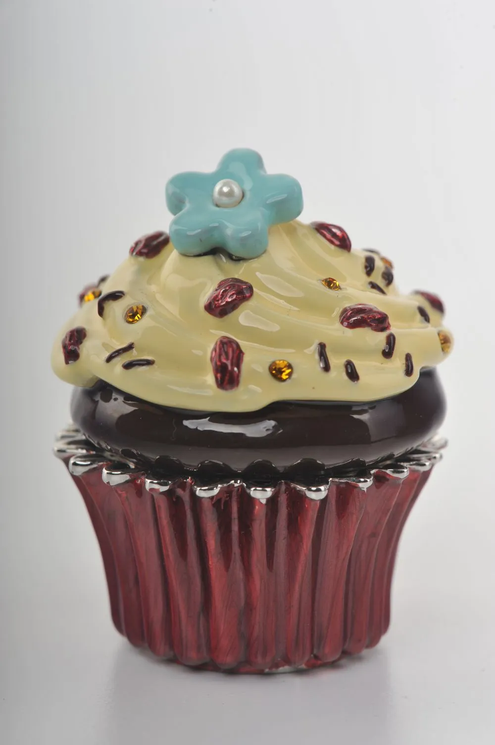 Chocolate and Vanilla Frosting Cupcake