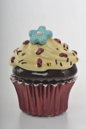 Chocolate and Vanilla Frosting Cupcake