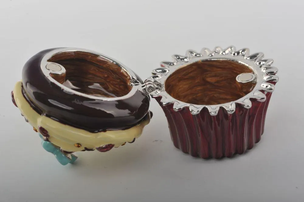 Chocolate and Vanilla Frosting Cupcake