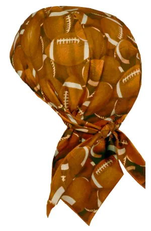 CLEARANCE Doo Rag with Football Sport Bandana Du Head Wrap Motorcycle Skull Cap Cotton