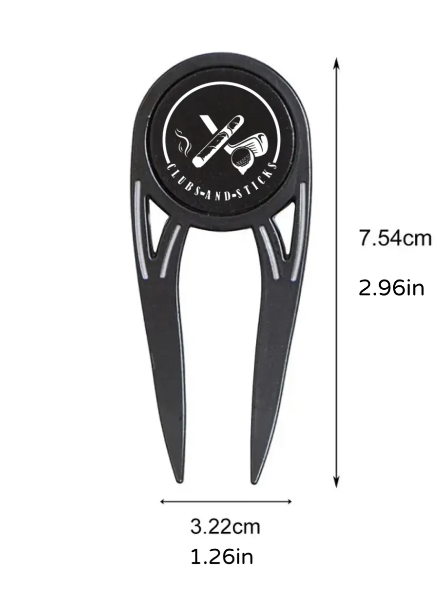 Clubs and Sticks Two Prong Divot Tool