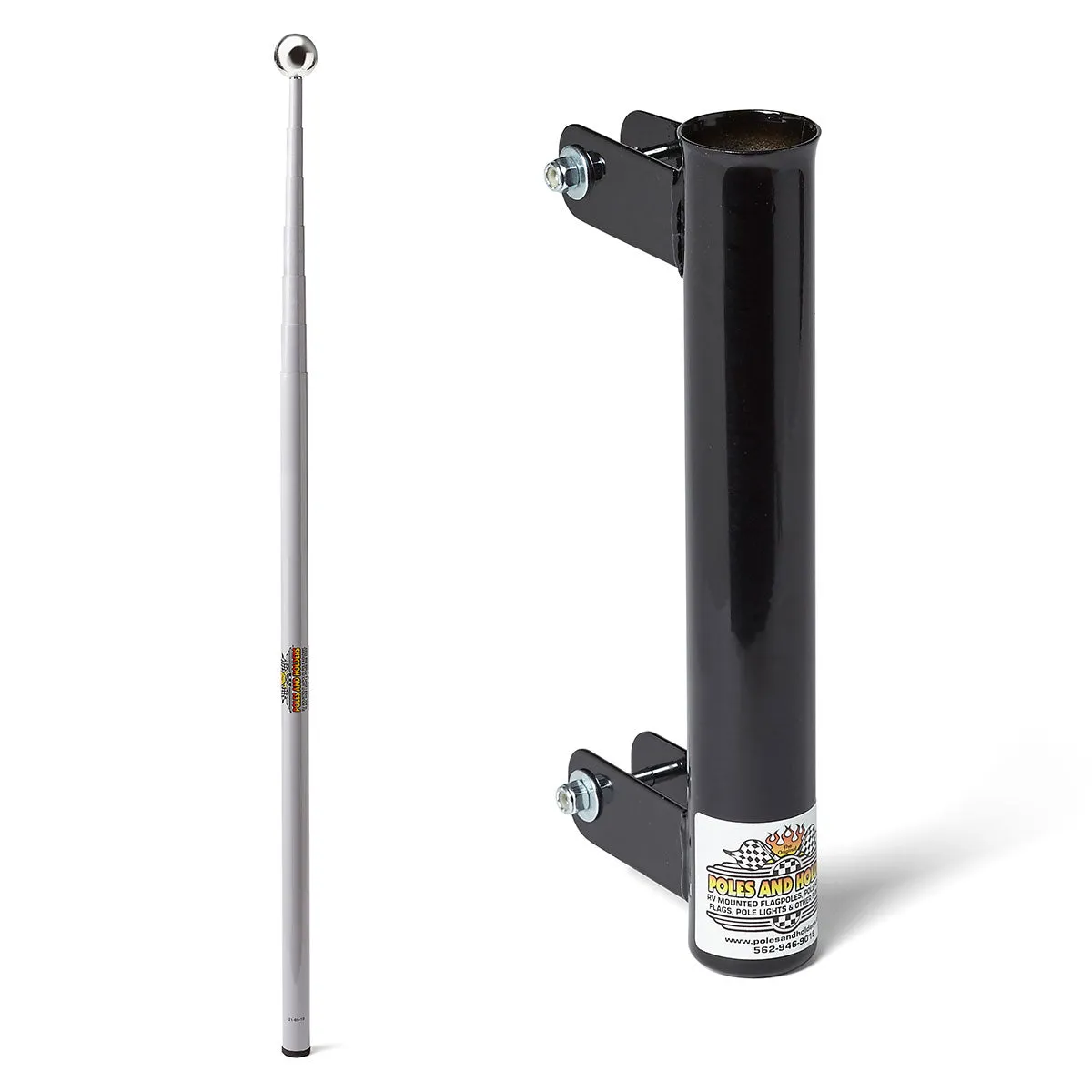 Collapsible Flagpole w/ Ladder Mount Kit
