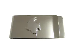 Colombia Map Shape Pendant Money Clip