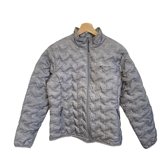 Columbia Delta Ridge Down Jacket Omni Heat Size L Grey