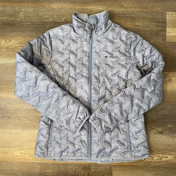 Columbia Delta Ridge Down Jacket Omni Heat Size L Grey