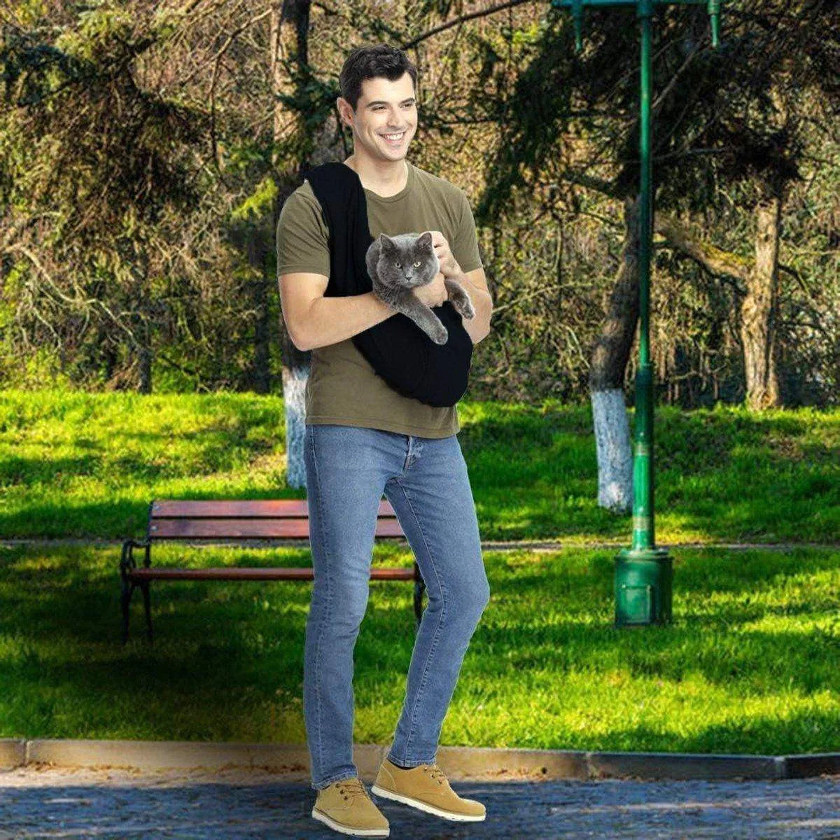 Comfortable Dog Sling Carrier for Small and Medium Pets
