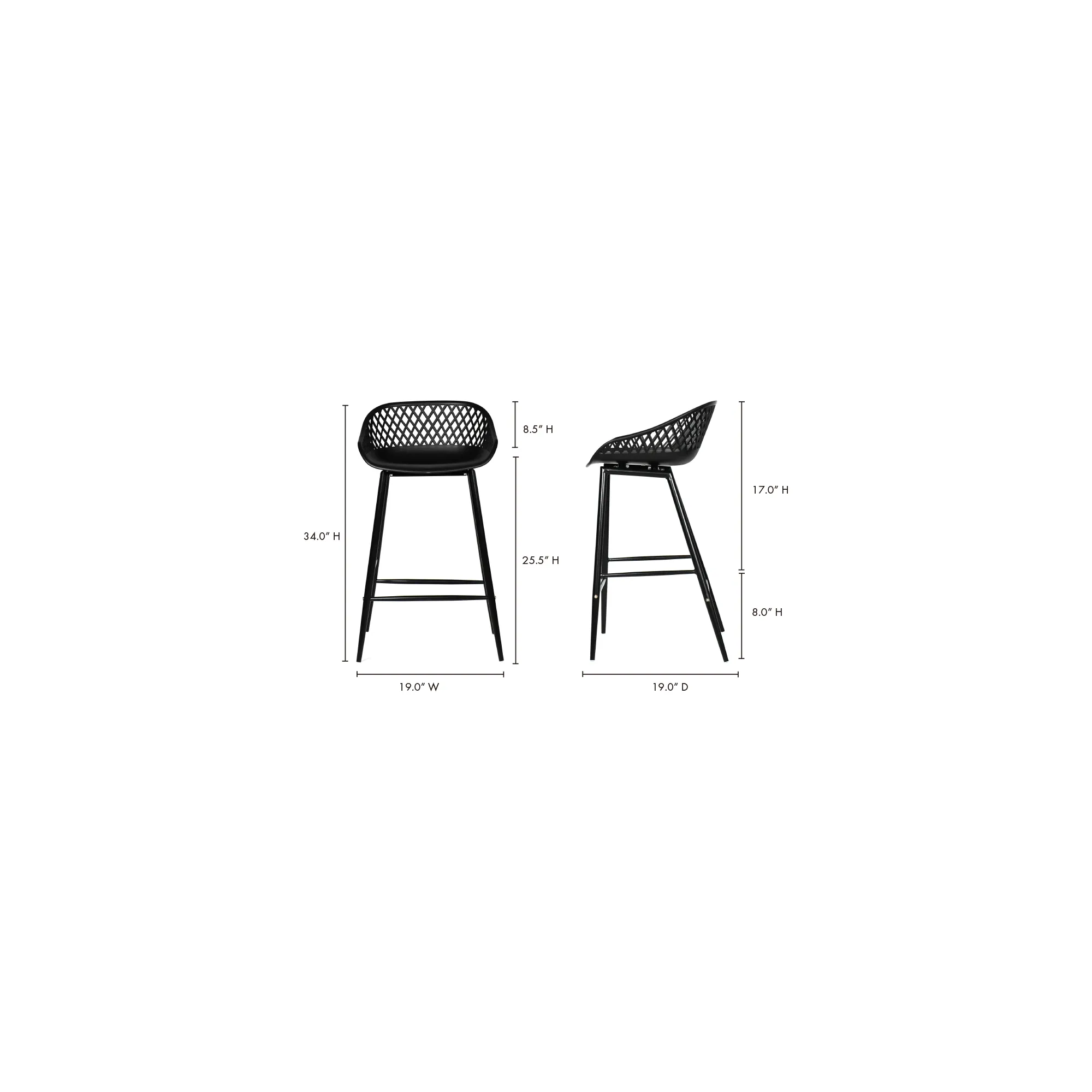 Contemporary Outdoor Breeze Seats - Set of Two
