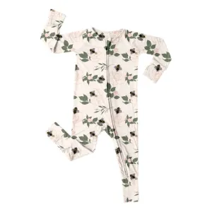 Convertible Bamboo Romper- Pink Peonies