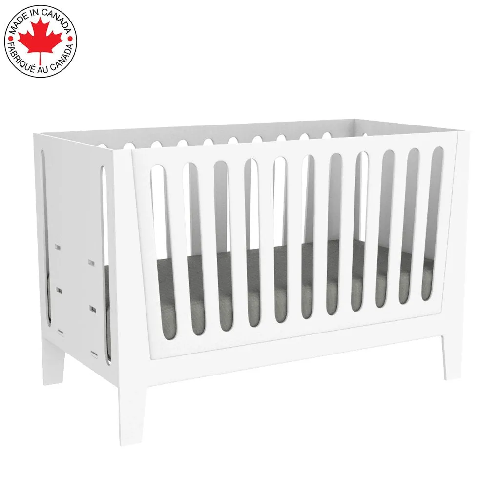 Convertible Crib 5 in 1 - JADE - all in white