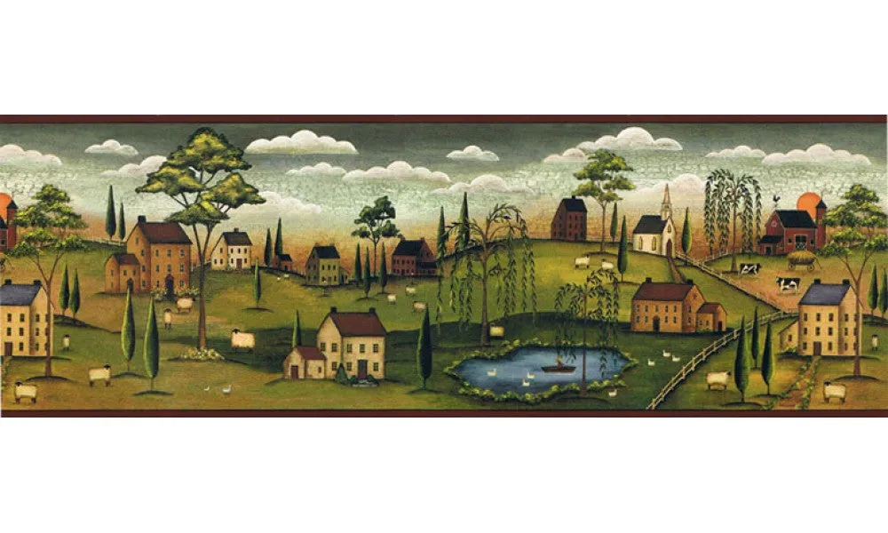 Country SB10274B Wallpaper Border