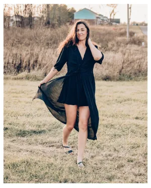 Cowgirl's Beach Wrap Black