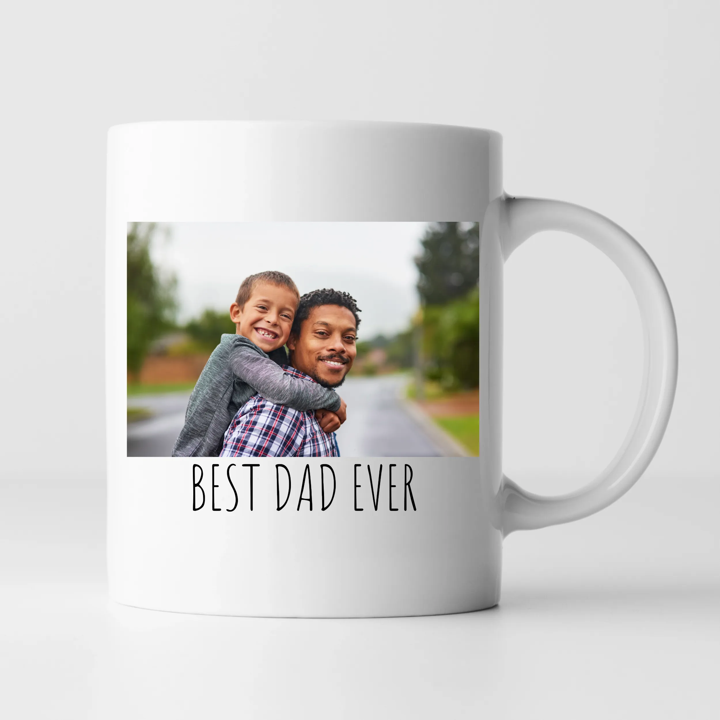 Custom Fathers Day Mug Personalized  With Picture Photo 11oz Cups Gifts by SEC Apparel