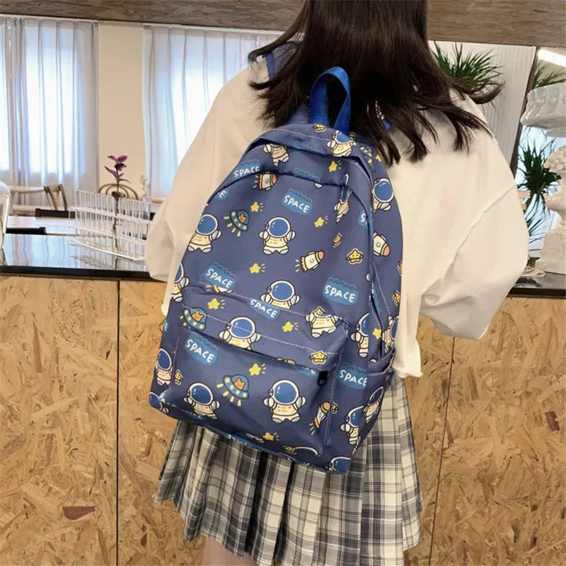 CUTE BEAR/BUNNY/SPACEMAN PRINT BACKPACK UB2608