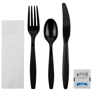 CUTLERY PICNIC PACK BLACK HW RON-LO-U2203B