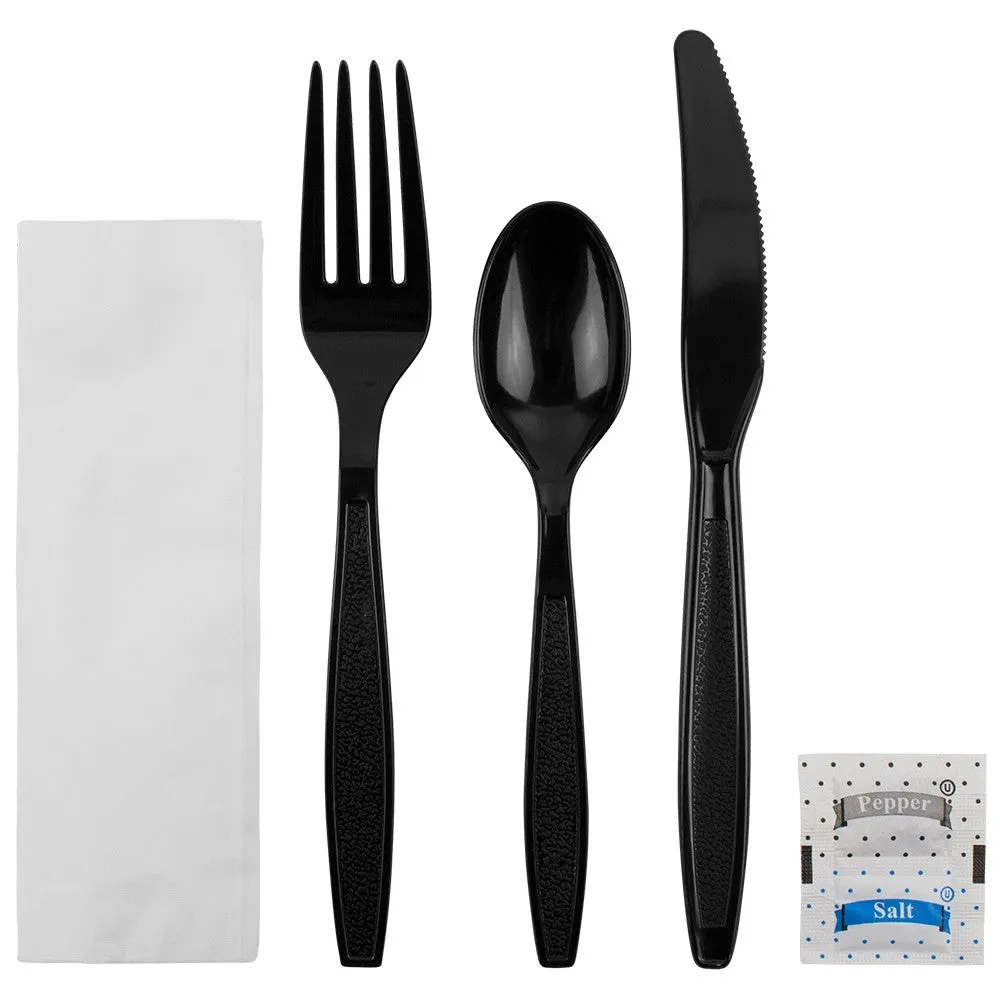 CUTLERY PICNIC PACK BLACK HW RON-LO-U2203B