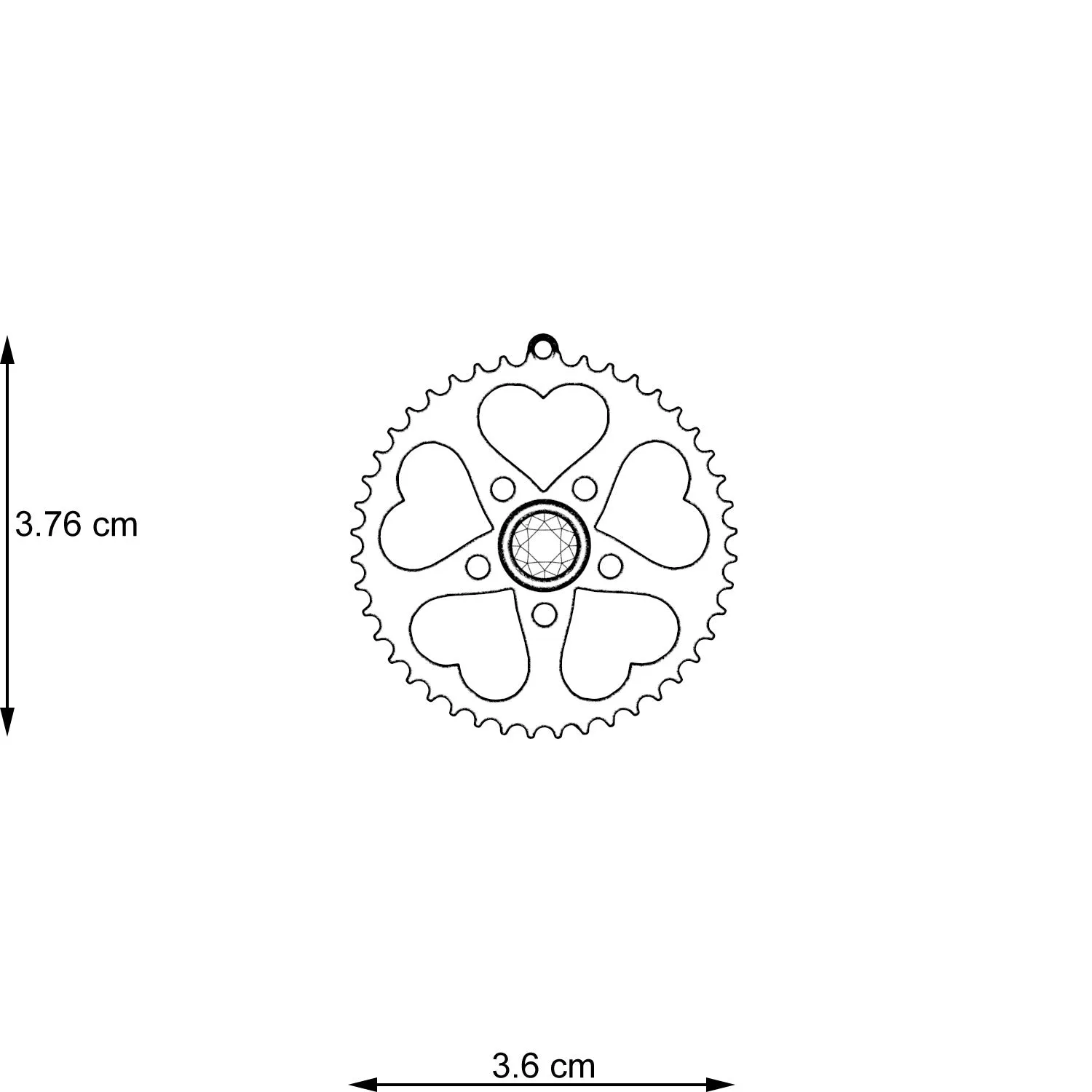 Cycling Love Necklace