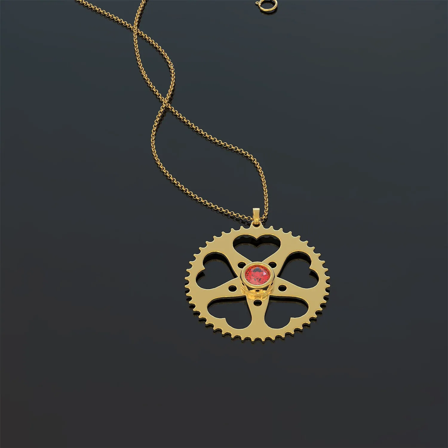Cycling Love Necklace