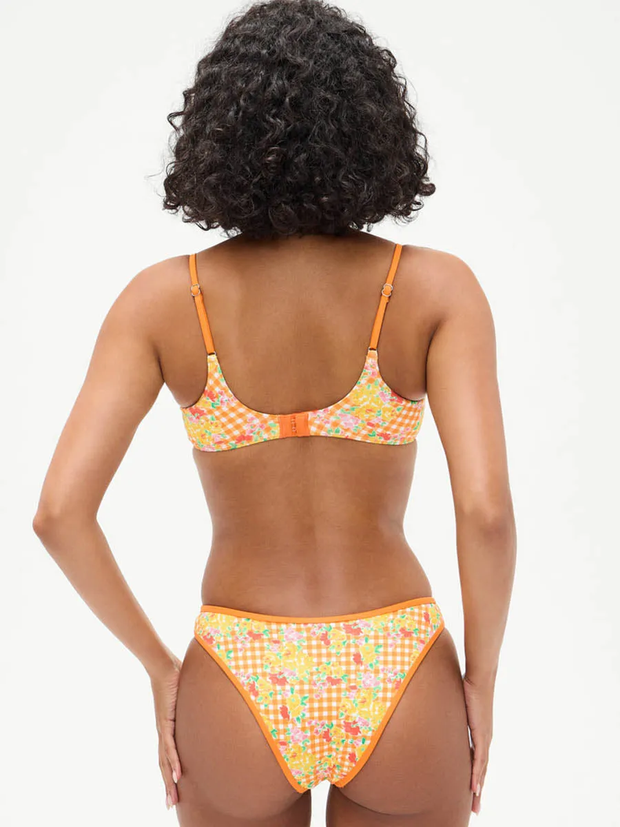 Dean Underwire Top in Marigold Gingham