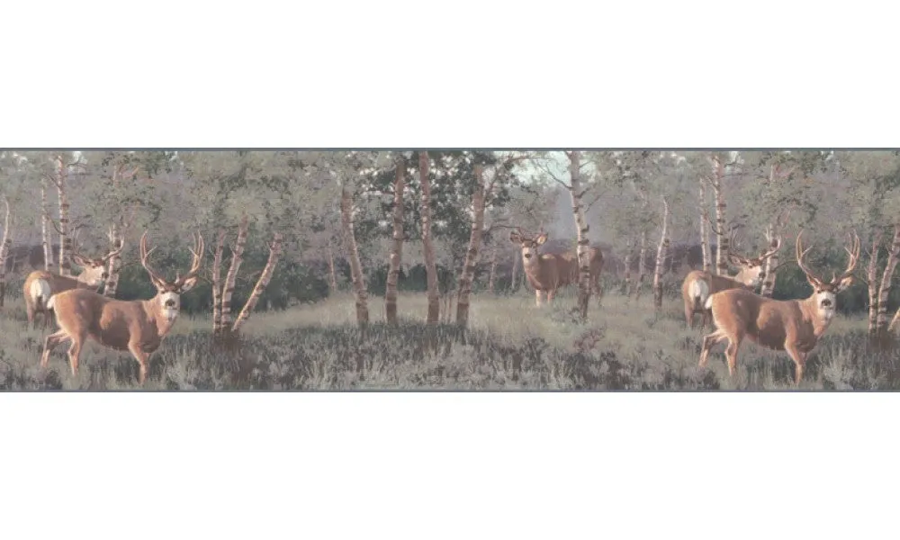 Deers B2184PG Wallpaper Border