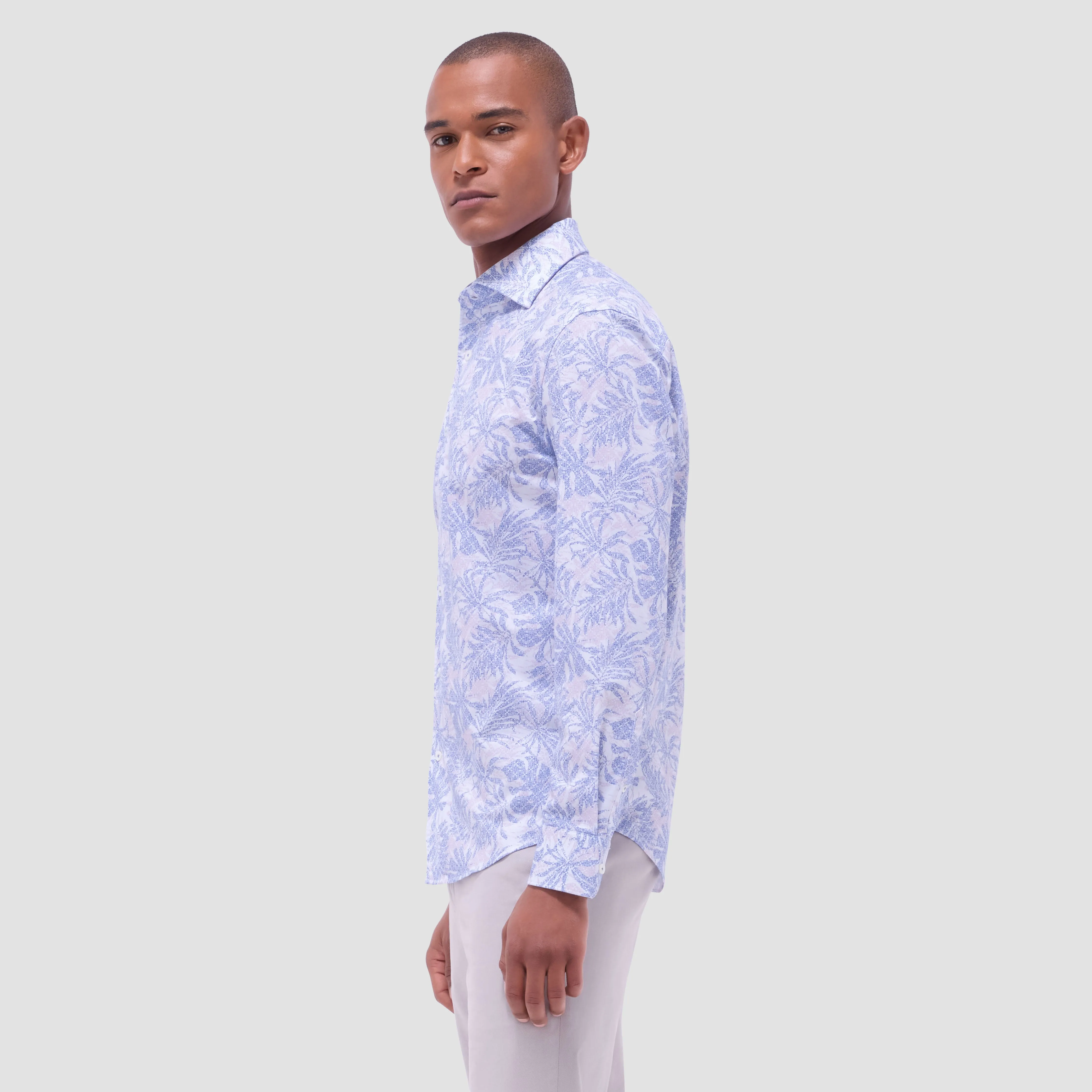 Devon Leaf Print OoohCotton Shirt