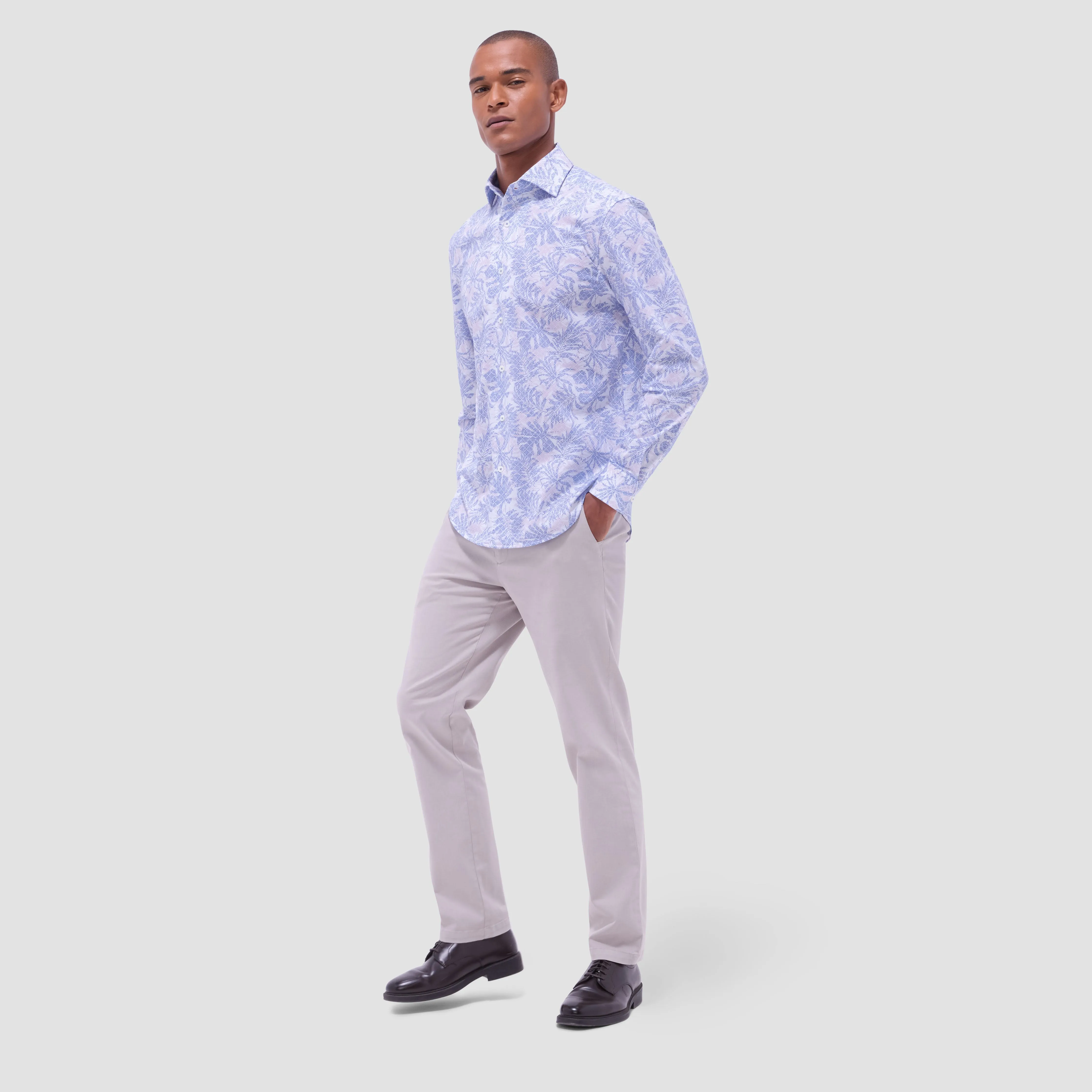 Devon Leaf Print OoohCotton Shirt
