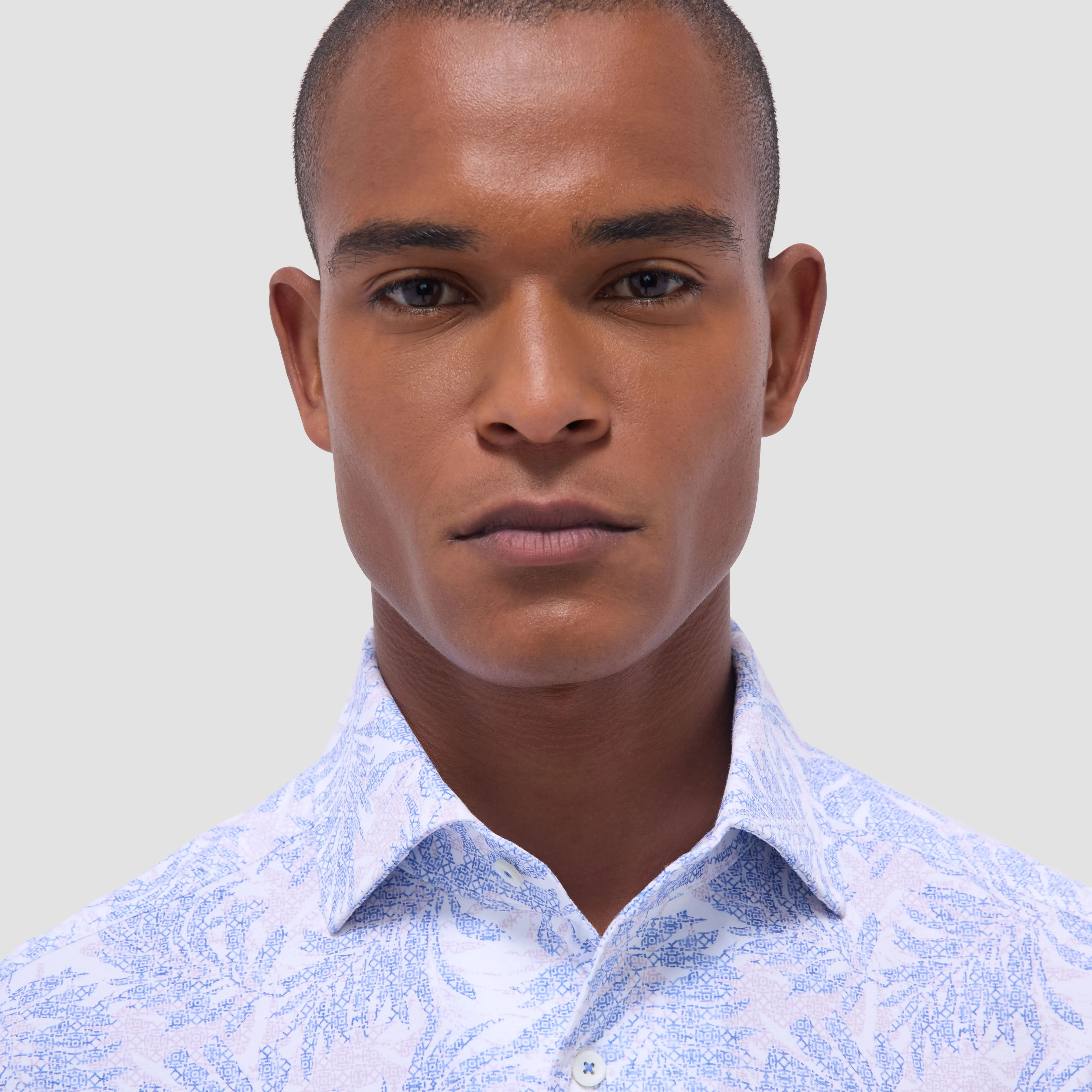 Devon Leaf Print OoohCotton Shirt