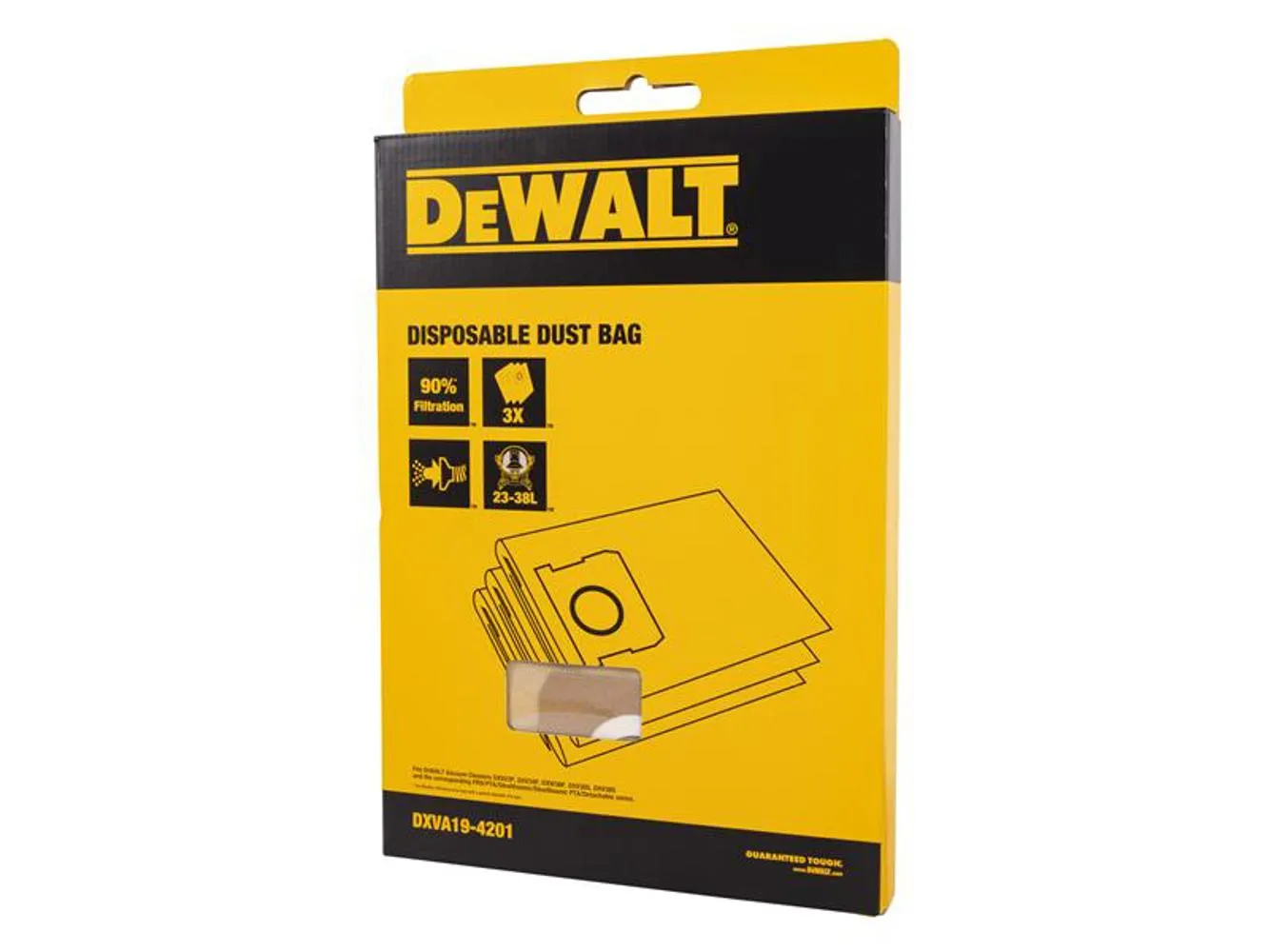 Dewalt Vacuum Dxva19-4201 Dust Bag (Pack 3)