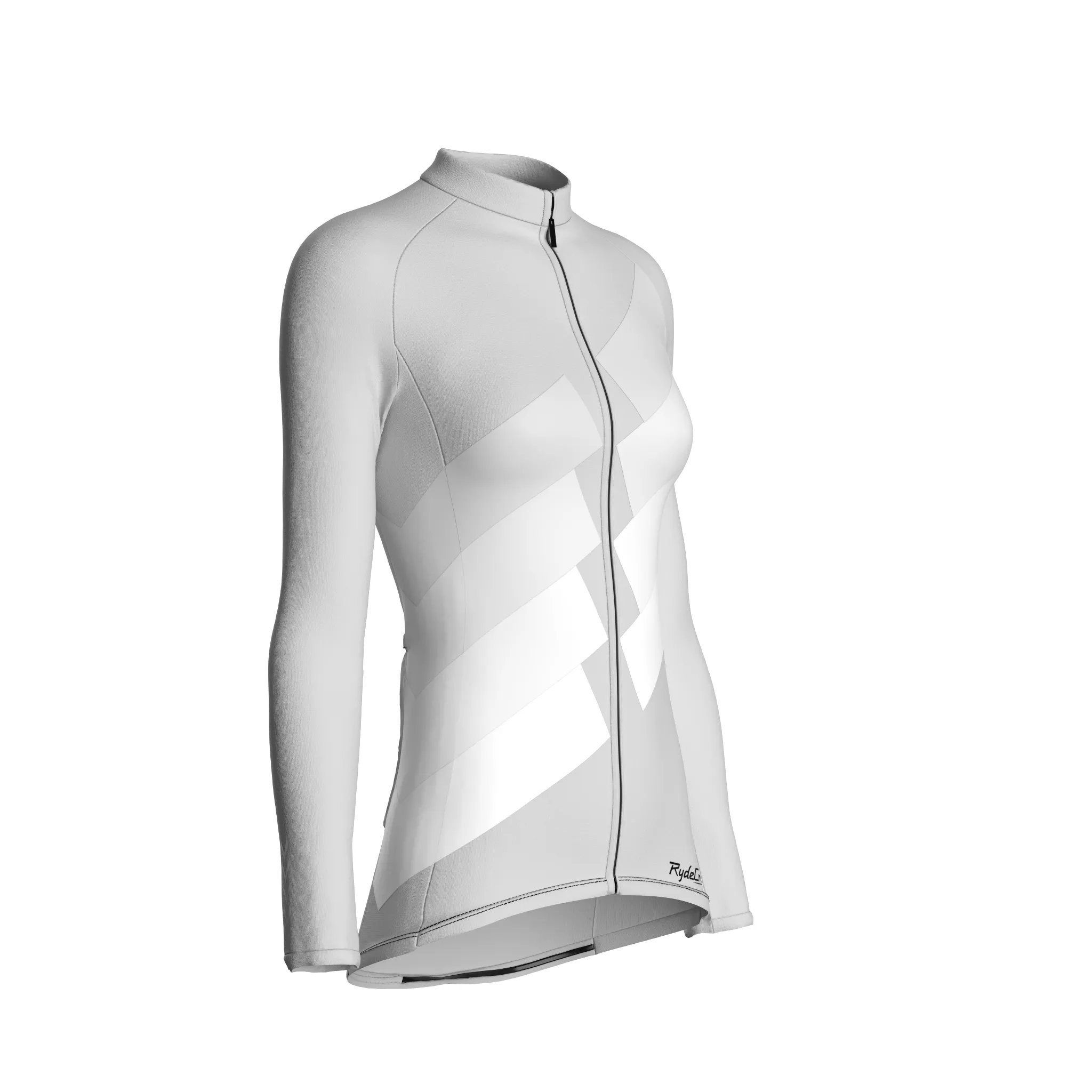 Digital Echo | Light Gray Female Long Sleeves Jersey