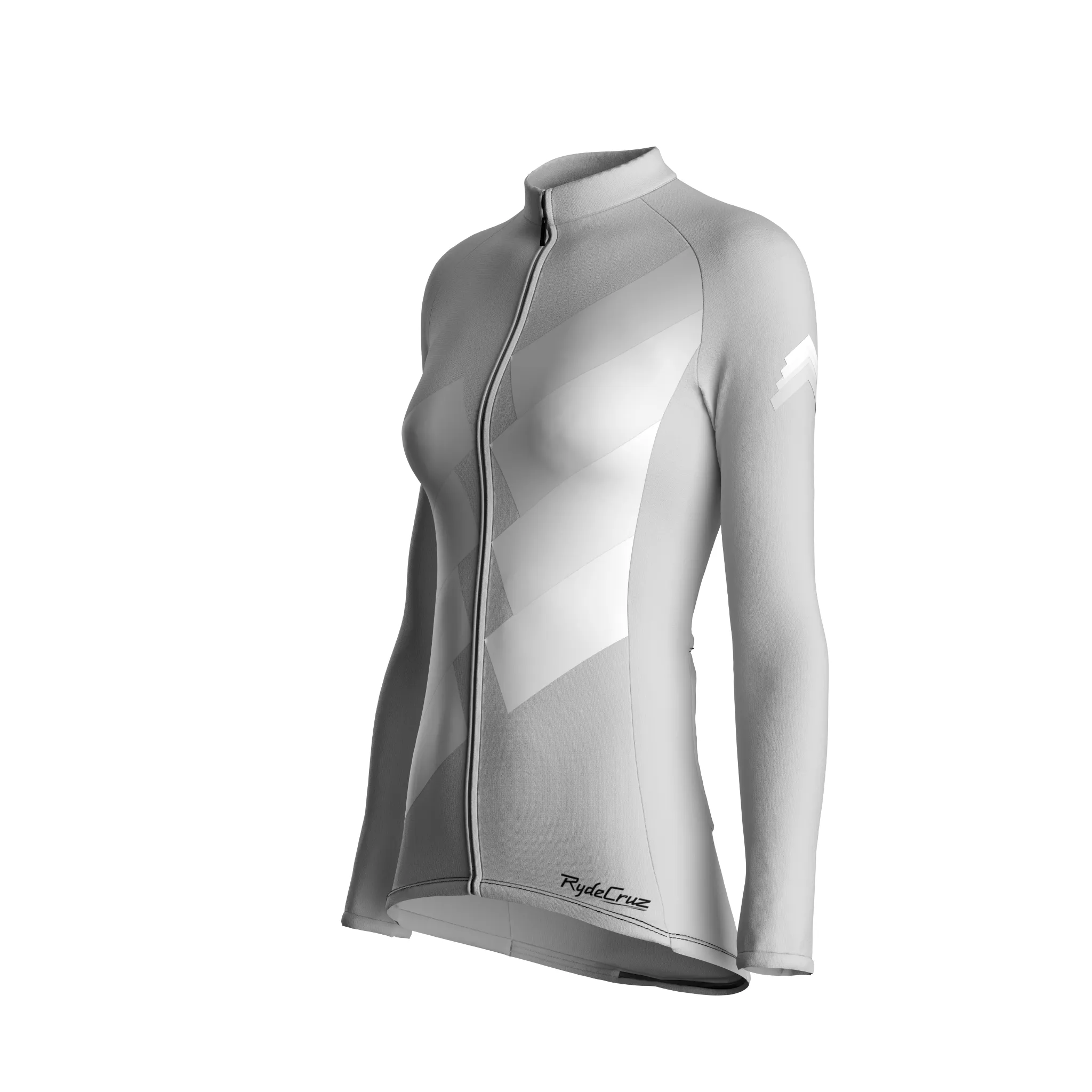 Digital Echo | Light Gray Female Long Sleeves Jersey