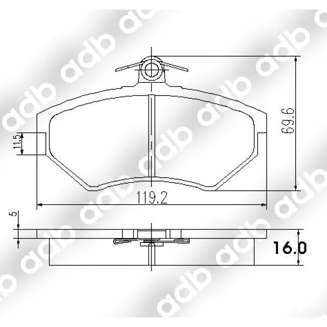 Disc Brake Pad Set - DB1325