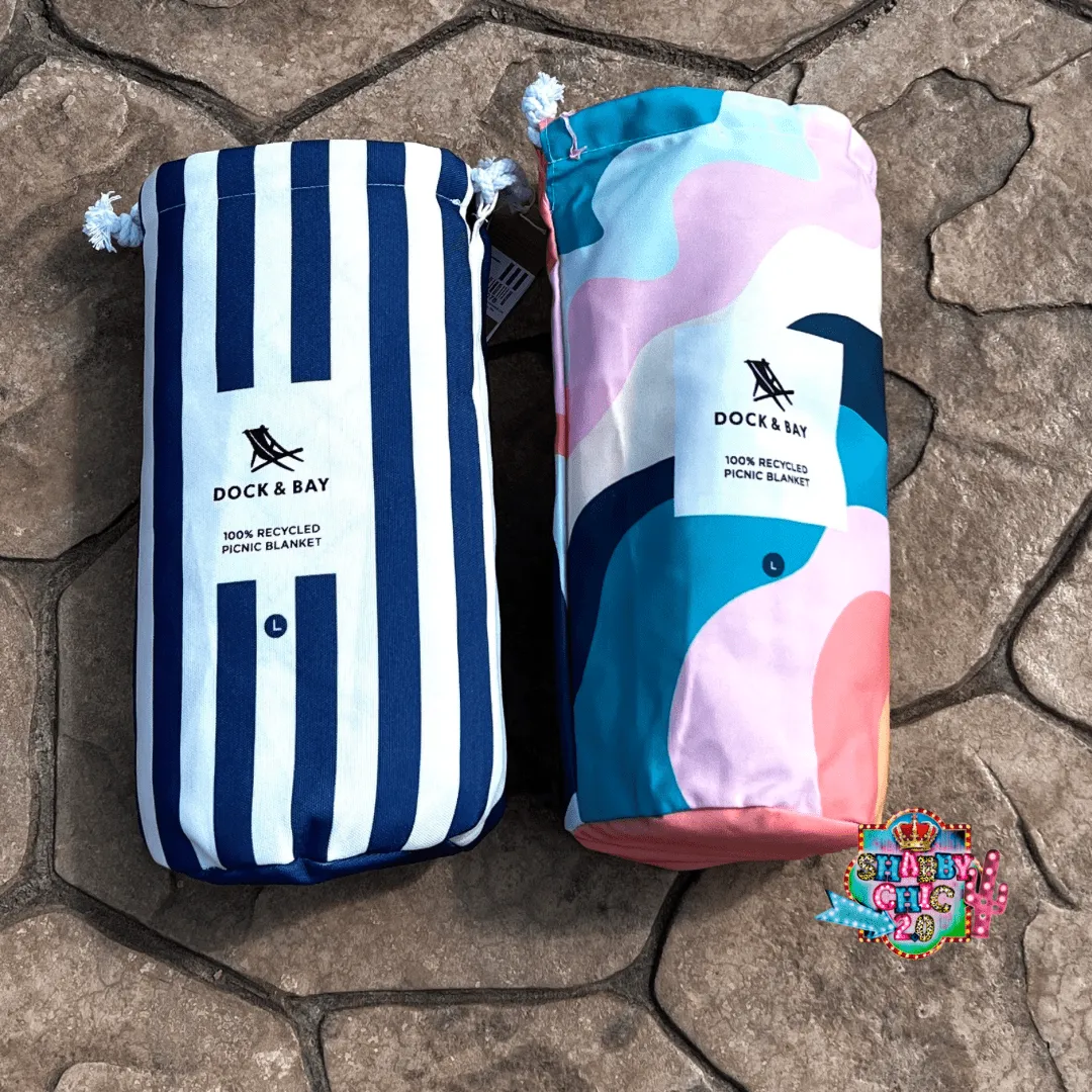Dock and Bay - Large Picnic Blanket