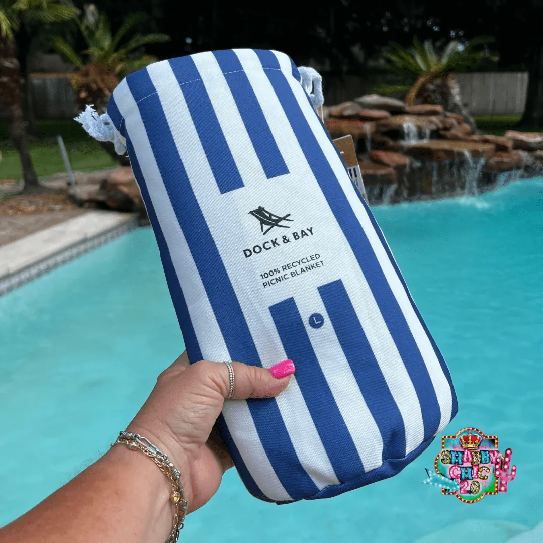 Dock and Bay - Large Picnic Blanket