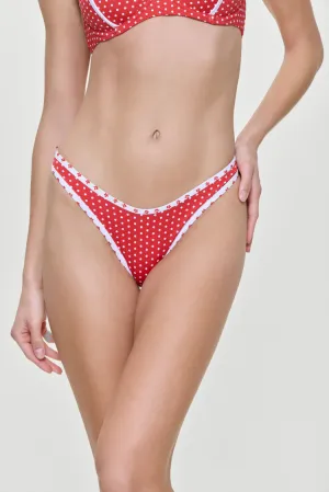 Dove Bottom Red Polka Dot