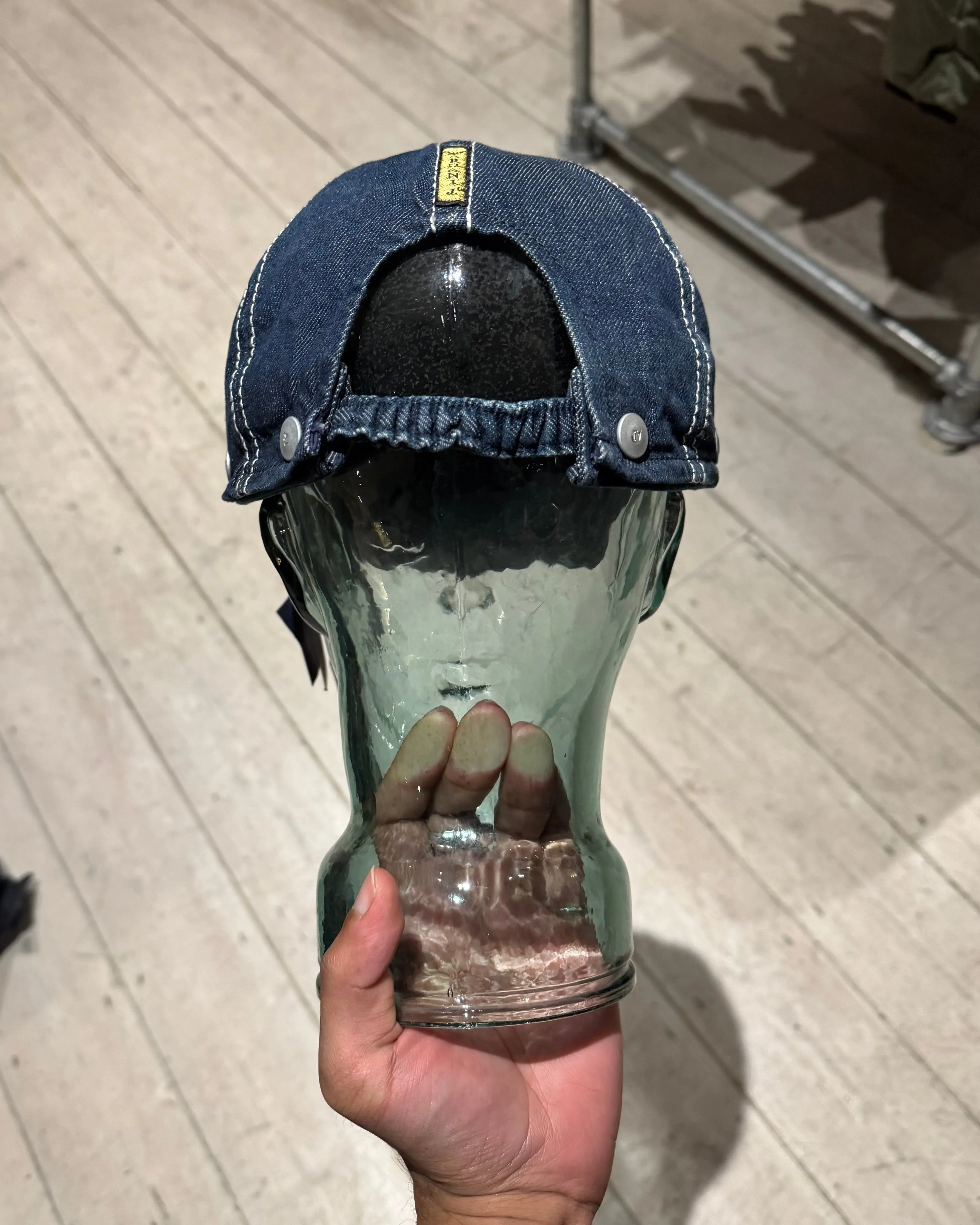 Early 2000s 2 in 1 Convertible Denim Snap Off Visor Cap / Hat