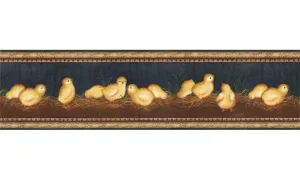 Eight Chicks VIN7301B Wallpaper Border