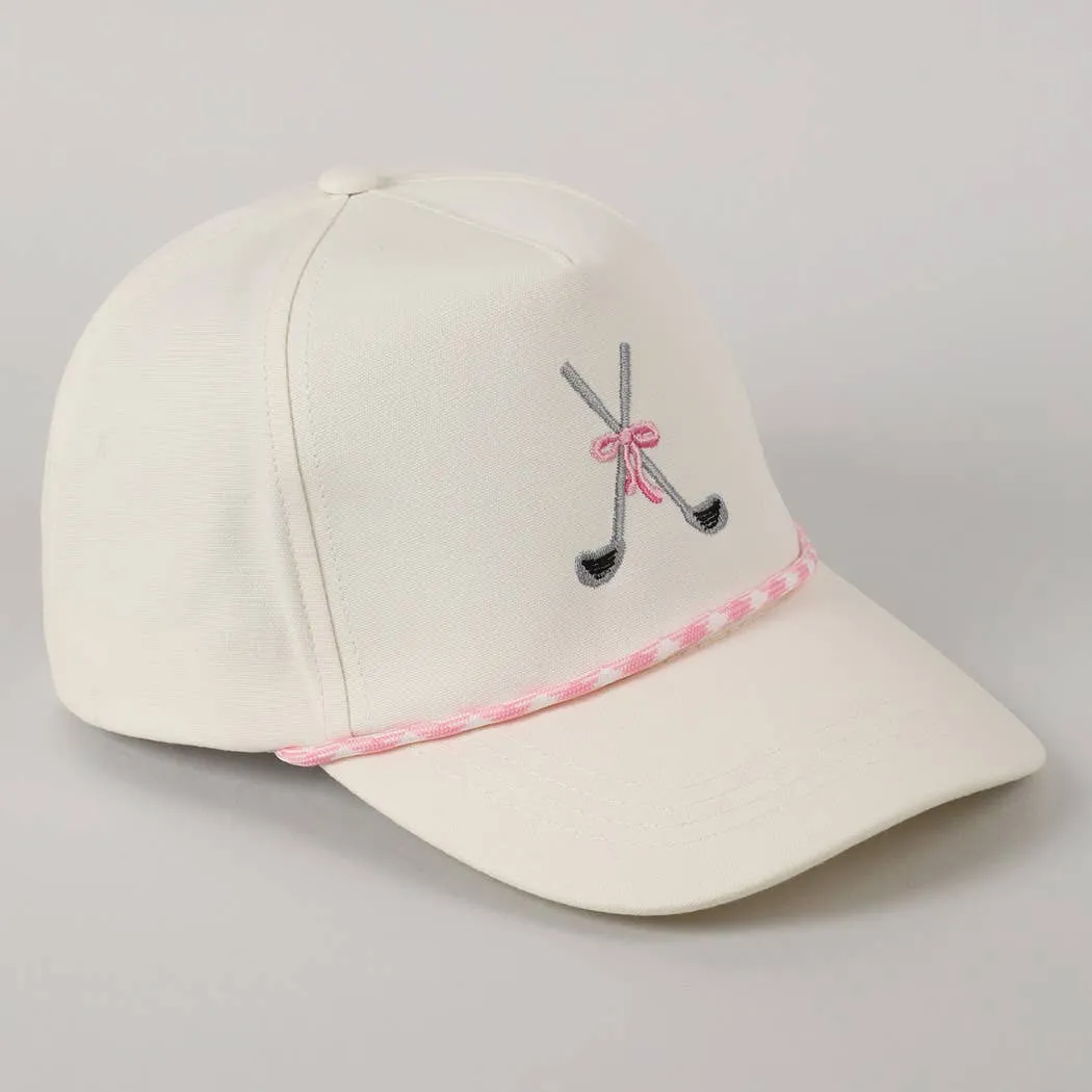 Embroidered Golf Clubs Hat