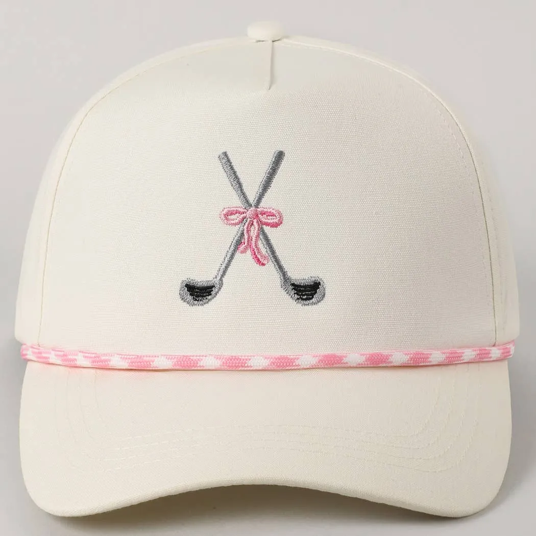 Embroidered Golf Clubs Hat