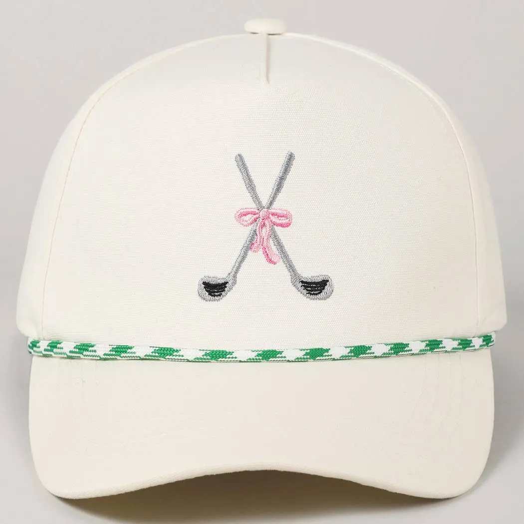 Embroidered Golf Clubs Hat