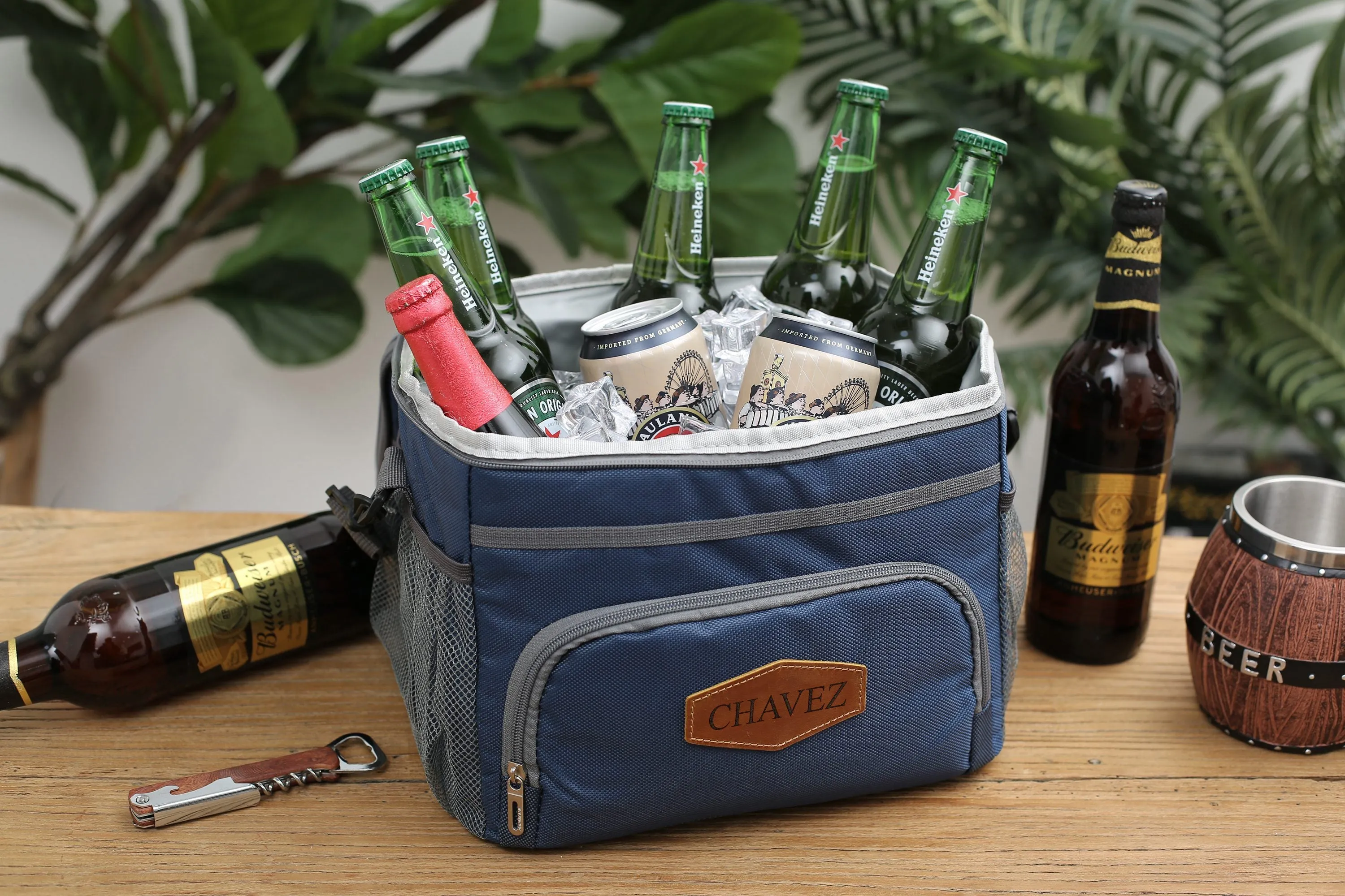 Engraved Beer Cooler Bags - Personalized Groomsmen Gifts for Outdoor Adventures