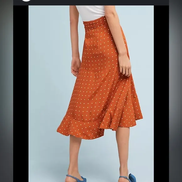 Faithful The Brand Revolve Kamares Ruffle Asymmetrical Skirt inStefano Print 4/S