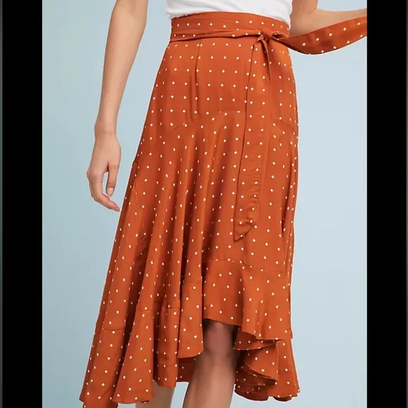 Faithful The Brand Revolve Kamares Ruffle Asymmetrical Skirt inStefano Print 4/S