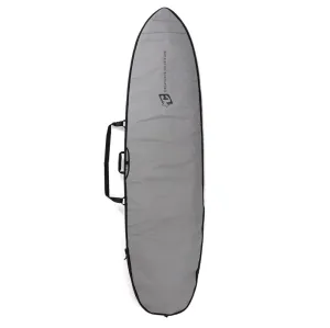 Fish Icon - Silver Black SurfBoard Cover