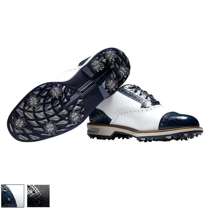Footjoy Premiere Tarlow Cleated Laced Series shoes 8.5 Black/Black/Black (53905) W